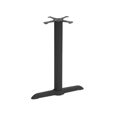 Outdoor Use 5" x 22" 2-Prong Cast Iron Table Base
