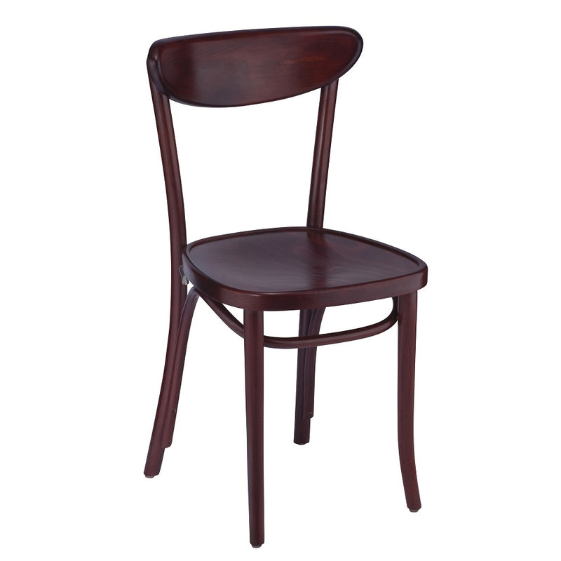 Petite Bentwood Solid Beech Wood Oval Back Indoor Restaurant Side Chair - Moda Seating Corp