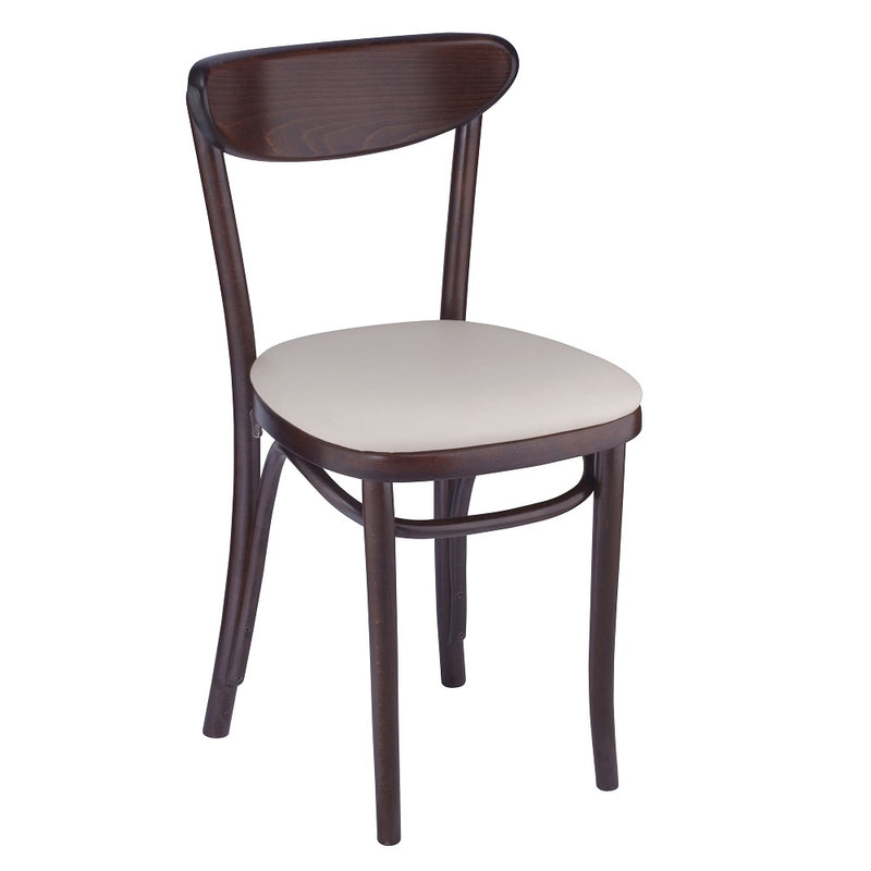 Petite Bentwood Solid Beech Wood Oval Back Indoor Restaurant Side Chair - Moda Seating Corp