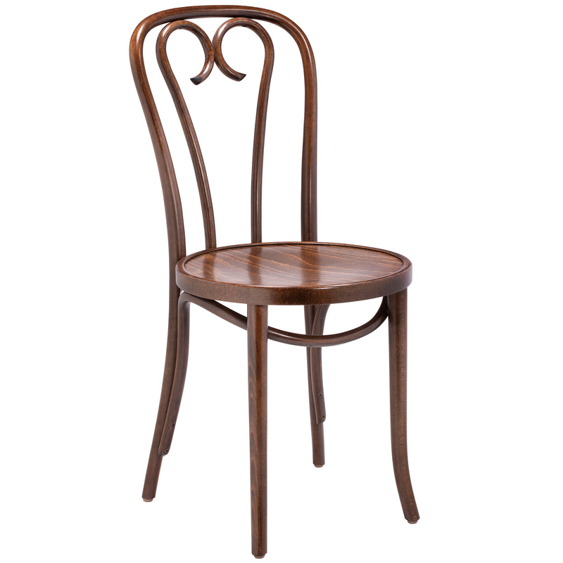Set of 2 Solid Beech Wood Bentwood Sweetheart Indoor Side Chair ( Free Shipping )