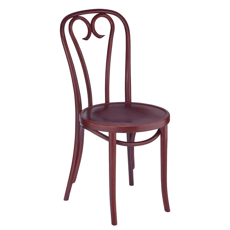 Solid Beech Wood Bentwood Sweetheart Indoor Restaurant Side Chair - Moda Seating Corp