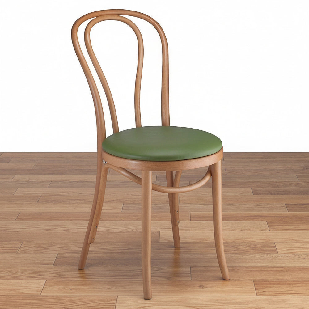 Classic Solid Beech Wood Bentwood Hairpin Indoor Restaurant Side Chair