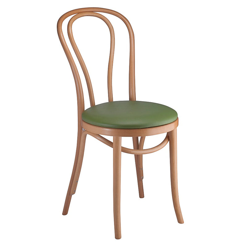 Classic Solid Beech Wood Bentwood Hairpin Indoor Restaurant Side Chair - Moda Seating Corp