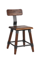 T-Back Elmwood Chair in Walnut Color for Indoor Use- Discontinued