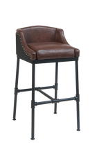 Black Powder Coated Metal Bar stool