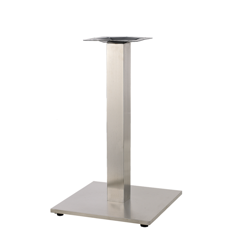 20"X20" Indoor 3 Piece Stainless Steel Restaurant Table Base - Moda Seating Corp