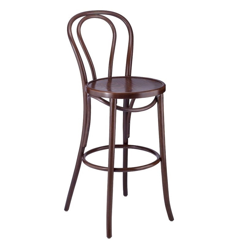 Classic Bentwood Solid Beech Wood Hairpin Restaurant Bar Stool - Moda Seating Corp