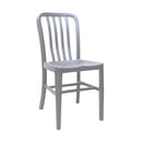 Brushed Aluminum Outdoor Restaurant Side Chair with Spindles - Moda Seating Corp