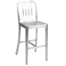 Brushed Aluminum Outdoor Restaurant Bar Stool with Spindles - Moda Seating Corp