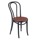 “Commercial bentwood bistro chair in black finish”